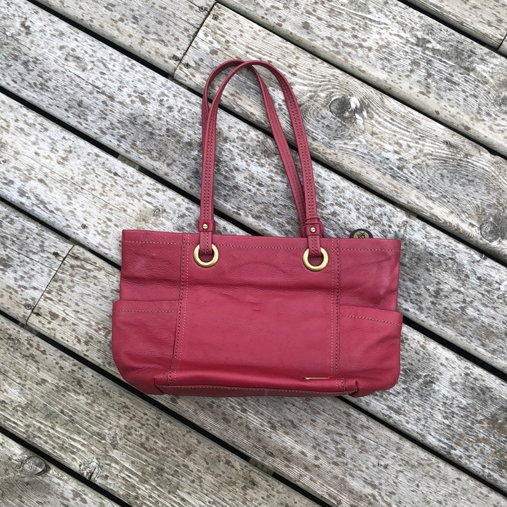 The Sak Red Leather Tote